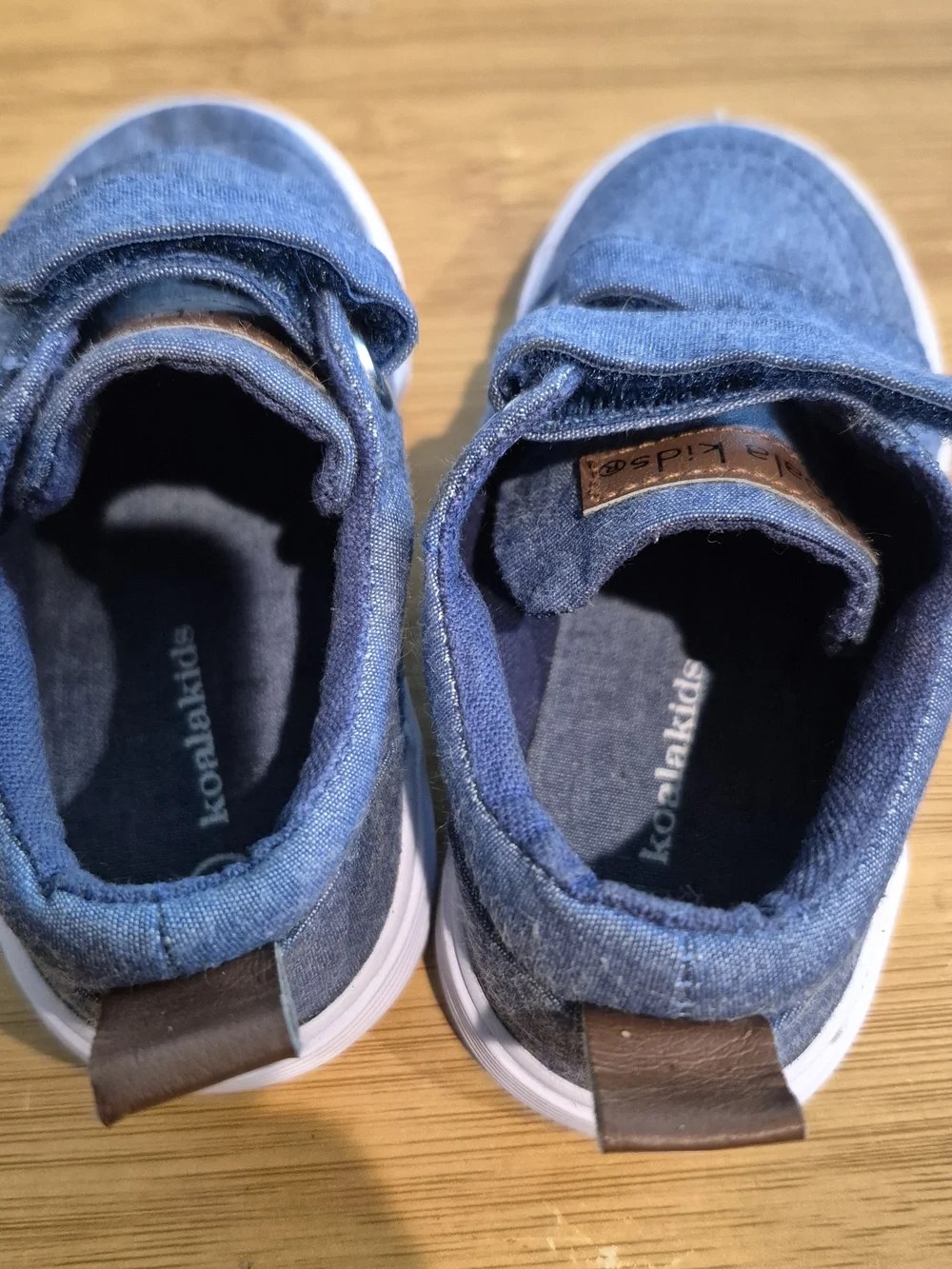 Toddler Denim-Look Velcro Casual Shoes - Blue